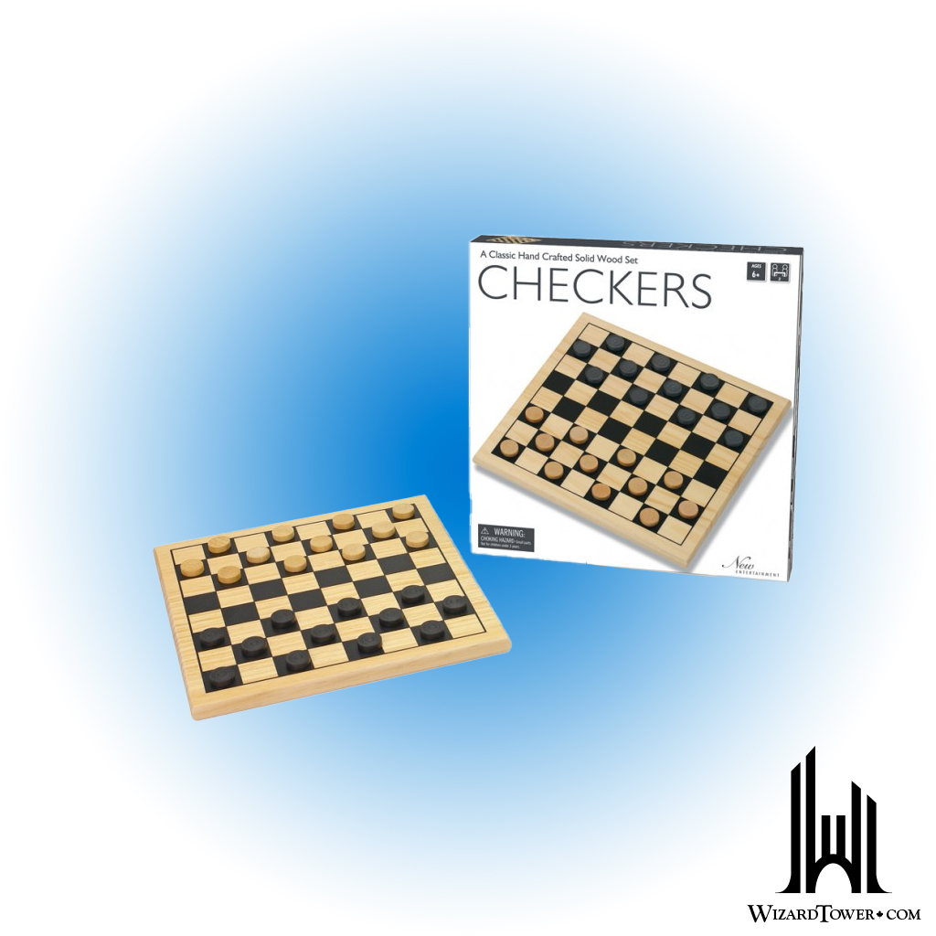 WOODEN CHECKERS